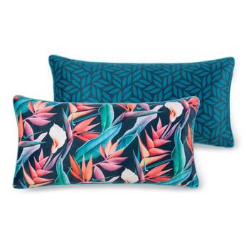 Dekorative Kissen, Descanso, Chloe, Blumen und Blättern, Multi