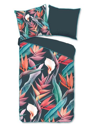 Bettwäsche Bio Baumwolle Satin, Chloe, Blumen, Multi