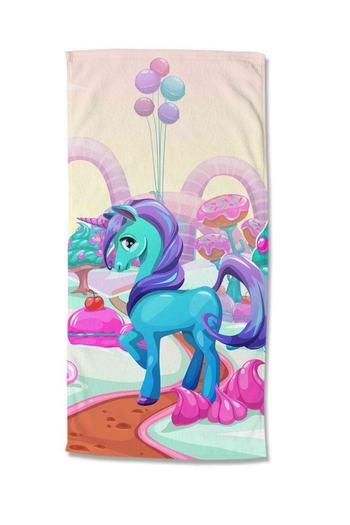 Strandtuch Mikrofaser, Kinder, Einhorn, Multi