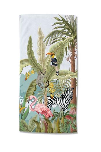 Strandtuch Mikrofaser, Kinder, Dschungel/ Tiere, Multi