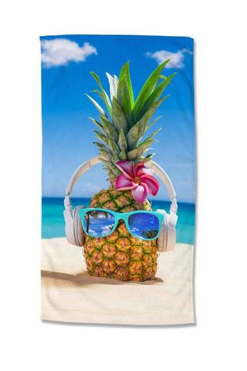 Strandtuch Mikrofaser, Good Morning, Ananas, Strand, Multi