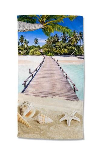 Strandtuch Mikrofaser, Tropischen Strand, Multi