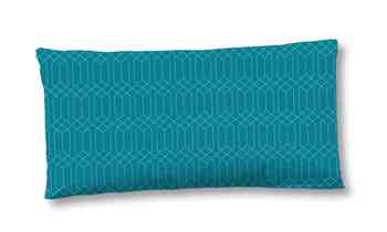 Kissenbezug Baumwolle Satin, Hip, Luciano, 40 X 80 cm, Petrol