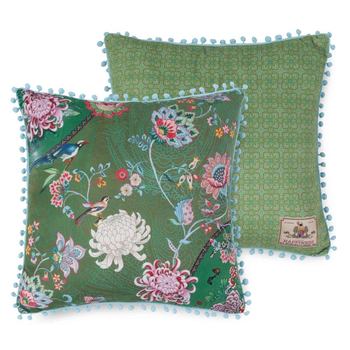 Dekorative Kissen, Polyvelvet, Ming, Blumen, Grün