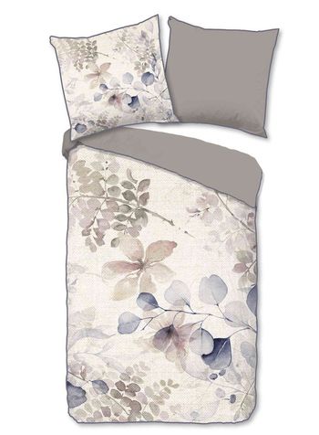Bettwäsche Bio-Baumwolle Satin, Fivien, Blättern, Sand