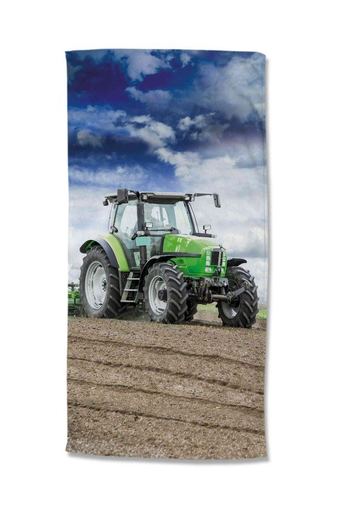 Strandtuch Mikrofaser, Kinder, Good Morning, Traktor, Multi