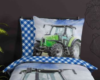 Kinder Bettwäsche Baumwolle, Good Morning, Traktor, Multi