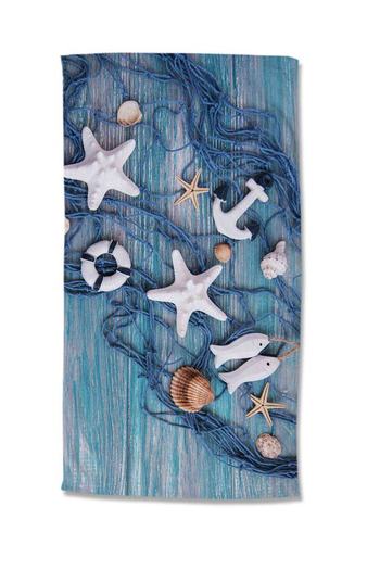 Strandtuch Mikrofaser, Good Morning, Maritim, Blau