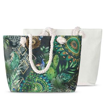 Strandtasche, Hip, Botalia, Mandala, Grün