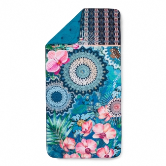 Sporttuch, Hip, Abhita, Blumen und Mandalas, Blau