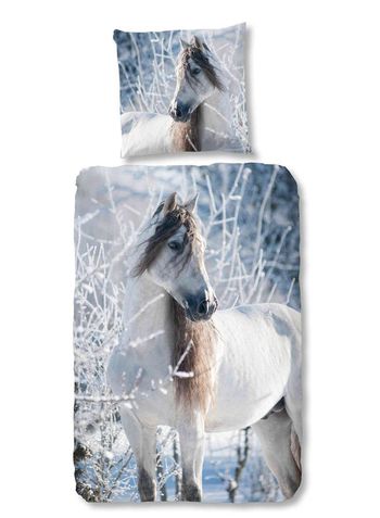 kinder Bettwäsche Flanell/ Biber Pferd, Multi