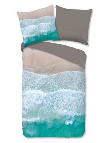 Bettwäsche Mikrofaser, Strand, Multi