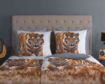 Bettwäsche Baumwolle, Good Morning, Tiger, Multi