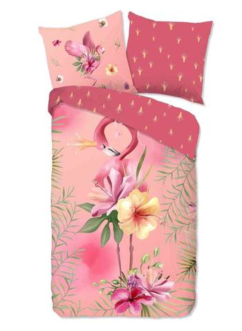 Kinder Bettwäsche Baumwolle Flamingo, Rosa