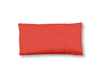 Kissenbezug Baumwolle Satin, Hip, Yuki, 40 X 80 cm, Rot/ Orange