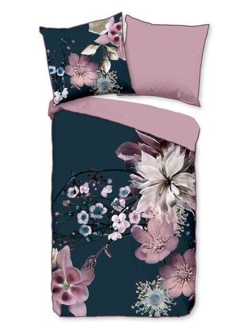 Bettwäsche Bio-Baumwollsatin, Guana, Blumen, Multi