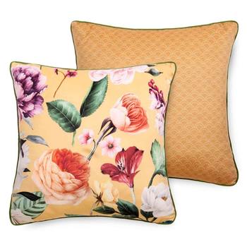 Dekorative Kissen, Descanso, Fiori, Blumen, Ocker