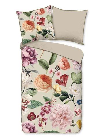 Bettwäsche Bio-Baumwollsatin, Fiori, Blumen, Sand