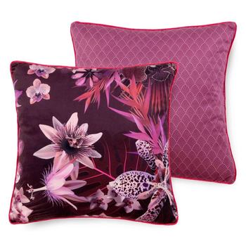 Dekorative Kissen, Descanso, Blumen, Bordeaux