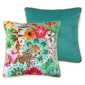Dekorative Kissen, Polyvelvet, Ximena, Leopard, Multi