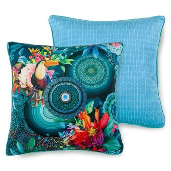 Dekorative Kissen, Hip, Cailani, Mandala, Blau