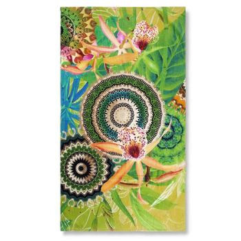 Strandtuch, Baumwolle Velours, Hip, Yissa, Mandala, Grün