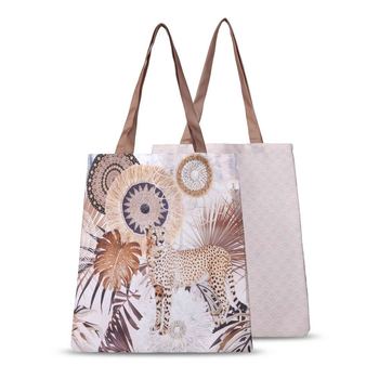  Einkaufstasche, Hip, Raeni, Mandala/ Leopard, Sand