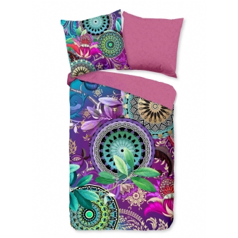 Bettwäsche Baumwolle Satin, Hip, Axelle, Mandala, Multi