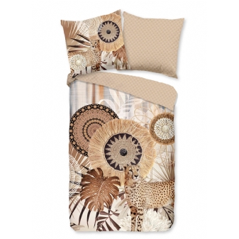 Bettwäsche Baumwolle Satin, Hip, Raeni, Mandala, Taupe