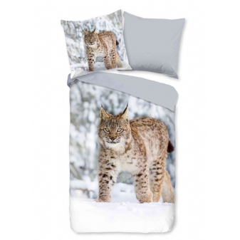 Bettwäsche Flanell/ Biber, Luchs, Grau