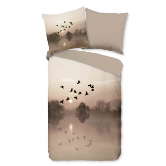 Bettwäsche Baumwolle, Morgendliche Landschaft, Sand