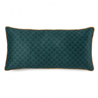 Dekorative Kissen, Polyvelvet, Damali, Vogel und Mandalas, Grün