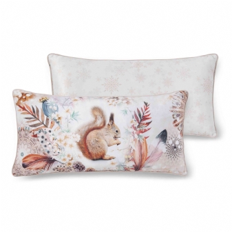 Dekorative Kissen, Polyvelvet, Romar, Eichhörnchen und Mandalas, Sand