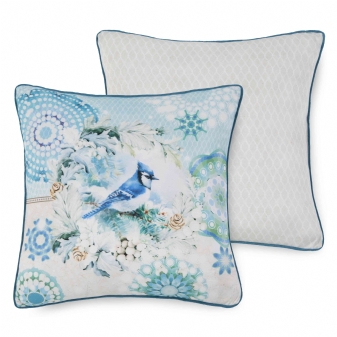 Dekorative Kissen, Polyvelvet, Camunda, Vogel und Mandalas, Multi