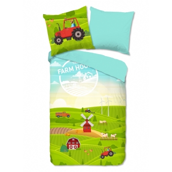 Kinder Bettwäsche, Baumwolle, Bauernhof, Multi