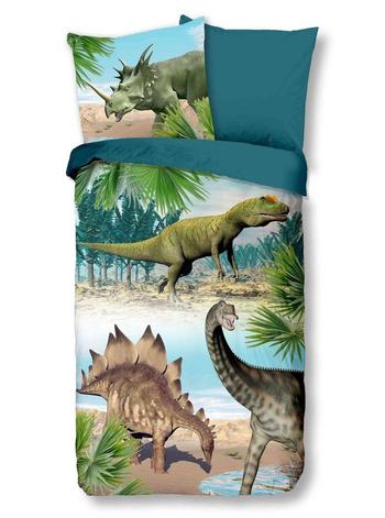 Kinder Bettwäsche, Baumwolle, Dino, Multi