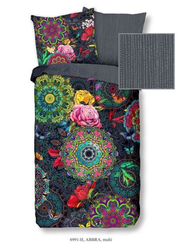 Bettwäsche Baumwolle Satin, Hip, Abbra, Mandala, Grau