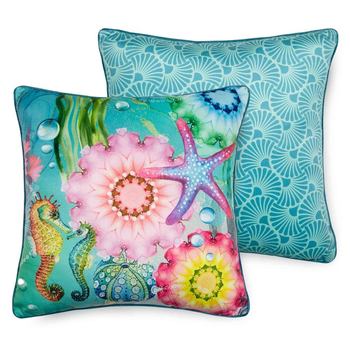 Dekorative Kissen, Hip, Amada, Mandala, Türkis