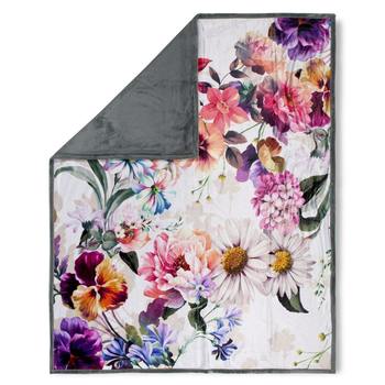 Plaid, Descanso, Novara, Blumen, Nicht gerade Weiß