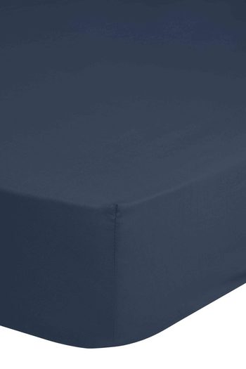 Spannbettlaken, Satin/ Baumwollsatin, Hip, Dunkelblau