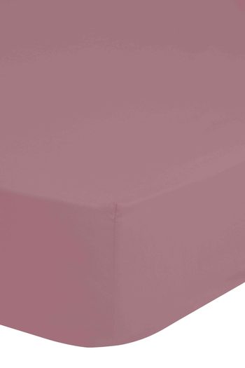 Spannbettlaken, Satin/ Baumwollsatin, Hip, Dusty Rosa