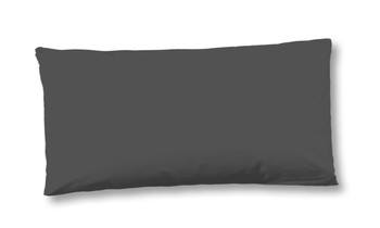 Kissenbezug Satin/ Baumwollsatin, Hip, Uni, Anthrazit, 40 X 80 cm