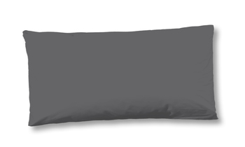 Kissenbezug Satin/ Baumwollsatin, Hip, Uni, Grau, 40 X 80 cm
