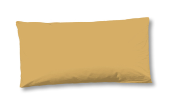 Kissenbezug Satin, Hip, Uni, Ocker, 40 X 80 cm