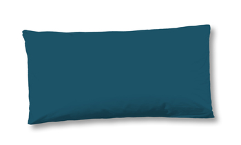 Kissenbezug Satin/ Baumwollsatin, Hip, Uni, Petrol 40 X 80 cm