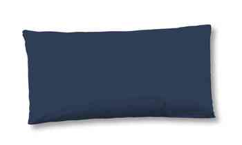 Kissenbezug Satin/ Baumwollsatin, Hip, Uni, Dunkelblau, 40 X 80 cm