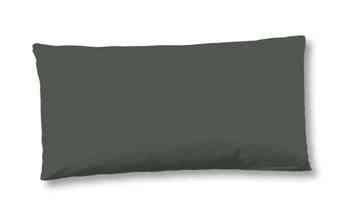 Kissenbezug Satin/ Baumwollsatin, Hip, Uni, Dunkel Olivgrün, 40 X 80 cm