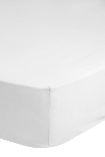 Spannbettlaken, Satin/ Baumwollsatin, Hip, Weiß