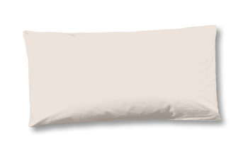 Kissenbezug Satin/ Baumwollsatin, Hip, Uni, Hellsand , 40 X 80 cm